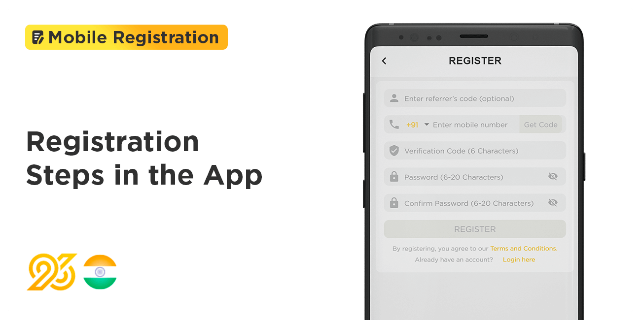 Registration Steps for 96in App